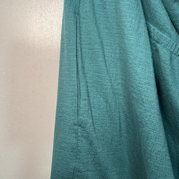 Old Navy Sz Plus 2X Textured O-Ring Halter Teal Romper beach resort cruise boho - Picture 4 of 8